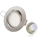 TEVEA PREMIUM LED Einbauleuchte - 230v - Schwenkbare LED Einbaustrahler - Deckenspot - Warmweißes Licht - Austauschbar - Ultra F