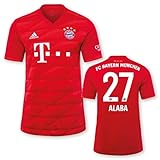 adidas FC Bayern München Heimtrikot Kinder Saison 2019/20, Größe:140, Spielername:27 Alab