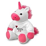 printplanet Stoff-Einhorn mit Namen Josie - Kuscheltier mit Design Lieblingsmensch - Stofftier, Plü