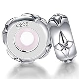 Lovans 2 PCS 925 Sterling Silber Gummi Spacer Stopper für Pandora Armbänder … (Silver with Reticulate)