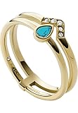 Fossil Damen Ring Edelstahl goldfarben, JF03739710