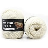 Qians Wollschnur Wollkordel Wollband Wolle Dekowolle 500 g Yak Mitteldicker Wollfaden Bastelwolle für Heimwerker Wolle handgestrickt Schals Hut Mitteldicke Jacke Weste Favorable high G