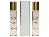 Chanel Coco Mademoiselle femme/woman, Eau de Parfum, 3 x 20 ml (1 Taschenzerstäuber und 2 Nachfüller)
