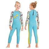 Gogokids Jungen Mädchen Neoprenanzüge Kinder Badeanzüge - 2,5mm Thermal Rash Guard Warm Einteiler Verdickte Badebekleidung Sonnenschutz Neopren Taucheranzug Schnorchelanzug UV 50+