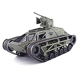 DZYWL Auto Spielzeug Modellbausätze 1:24 Für Diecast Caterpillar Tread Tank Modell Spielzeugfahrzeuge Caterpillar Gürtel Panzer Auto Metall Modell Spielzeug Geschenke Ausdruck Der Lieb