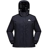 Cox Swain Damen Outdoor Funktions Regenjacke Gale 8.000mm Wassersäule + 5.000mm atmungsaktiv, Colour: Black, Size: S