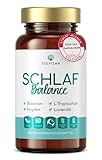 SOLVISAN SCHLAF GUT mit der einzigartigen Kombination aus natürlichem Melatonin, Baldrian, Hopfen, Lavendel und L-Tryptop