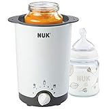 NUK Thermo 3 in 1 Flaschenwärmer, zum einfachen, sicheren und schonenden Erwärmen, Auftauen und Warmhalten, für Gläschen und F