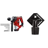 Einhell Bohrhammer TC-RH 900 Kit (900 W, 4100 min.-1 Schlagzahl, 3 J Schlagstärke, Hammerbohren, Bohren und Meißeln mit Meißelfixierung, inkl. 12-teiligem Bohrer- & Meißelset, Koffer, Bohrdüse)