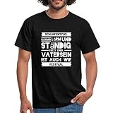 Spreadshirt Schlafentzug Lärm Vatersein Ist Wie Festival Spruch Männer T-Shirt, L, Schw