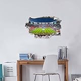 Wandaufkleber Fußball Wandtattoo Fussball Tapete FC Bayern München Wandposter selbstklebend 39 x24