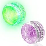 2 Stücke LED Yoyo Spielzeug LED Licht Yoyo Responsive Ball Lager Yoyo für Teens Unterhaltsam Yoyo für Anfänger Geburtstag Goodie Tasche Füllstoffe Klassenzimmer Preise (Zufällige Farben)