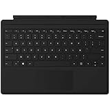 Microsoft Type Cover Surface Pro Schwarz Type Cover Surface Pro Schwarz mit digitalem Fingerabdruckleser Demo Retro Beleuchtung Kompatibel mit Surface Pro 3 Surface Pro 4