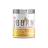 PhD Burn Pre Workout Booster - Erhöhte Fettverbrennung im Training - Leistungssteigerndes Thermogenes Pre Workout Pulver - Enthält Acetyl-L-Carnitin, Yerba Mate & CLA - 200 g, Sherbert L