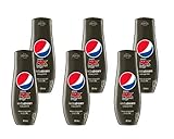 SodaStream Sirup Pepsi Max - 1x Flasche ergibt 9 Liter Fertiggetränk, Sekundenschnell zubereitet und immer frisch, Cola free 440 ml, 6er Pack (6 x 440 ml)