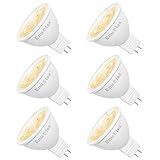 MR16 GU5.3 LED Spot Leuchtmittel Lampen 7W 650LM 38° Ersatz für 60W Halogenlampen Warmweiß 3000K 12V Nicht Dimmbar LED Reflektorlampe mit GU5.3 Sockel 6er Pack von Enuotek