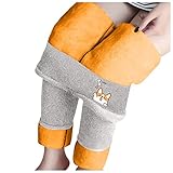 ViVaLaDaDo Hose Fleece Damen Gefüttert Warm Frauen Dicke Strumpfhose Warme Leggings Thermoleggins Jogginghose Thermo Freizeithose Hohe Taille Elastische Winter Thermal Pants Fleece Sweatp