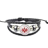 Ousyaah Bundesliga Fußball Abzeichen Armband Perlen Geflochten Leder Armreifen Fußball Sport Armband Verstellb