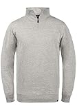 !Solid Jorke Herren Sweatshirt Pullover Pulli Troyer, Größe:L, Farbe:Grey Melange (1840051)