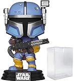 POP Star Wars: The Mandalorian - Heavy Infantry Mandalorian (Paz Vizsla) Funko Pop! Vinyl-Figur (inklusive kompatibler Pop-Box-Schutzhülle)