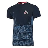 1. FC Köln Herren T-Shirt - Frankenwerft - Shirt div. Größen - Plus Lesezeichen I Love Köln Größe XXXL