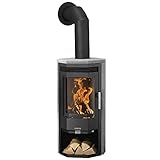 JUSTUS Dauerbrandofen Usedom 5 D (5,5 kW) Speckstein Schw