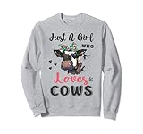 Just A Girl Who Loves Cows Milchbauer Geschenk Kuh Mutter Sw