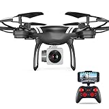 KY101 Professionelle 4K HD RC Drohne mit Wifi Fpv Weitwinkel kamera ,Mancool Mobile Fernbedienung Faltbarer Quadcopter, Waypoint Fly 360 Rolling Remote Control Quadcopter für Anfänger (schwarz)