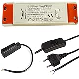 Elektronischer Halogen Transformator Trafo 105Watt inkl. AMP Verteiler und 230V Zuleitung Leistungsbereich: 10 bis 105Watt mit S