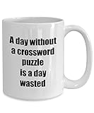NA Tasse Kreuzworträtsel Kaffeetasse, lustige Kreuzworträtsel Tasse, Kreuzworträtsel Puzzle Tasse für Kreuzworträtsel Liebhaber Geschenkidee oma Nana Poppa Baby
