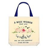 Funny Retirement Canvas Tote Bag Canvas Bag with Flower Inspirational Canvas Handbag Grocery Shopping Bag Reusable Tote Bag Large Shoulder Bag for Women Men Rentner Work Retirement, 15.8 x 15 I