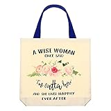 Funny Retirement Canvas Tote Bag Canvas Bag with Flower Inspirational Canvas Handbag Grocery Shopping Bag Reusable Tote Bag Large Shoulder Bag for Women Men Rentner Work Retirement, 15.8 x 15 I