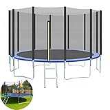 FYRMMD Indoor Outdoor Trampolin, 5FT-16FT Tragbares Sport-Kindertrampolin mit Schutznetz Professionelles Rou (Trampoline)