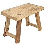 aubaho Hocker Schemel Fußhocker Tritthocker Blumenhocker Holz 45cm Antik-S