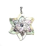 XAOLIUN 3D Blume Form Natürliche Shell Anhänger Charme Mode Geschnitzte Hülle Für Frauen DIY Ohrring Halskette Schmuck