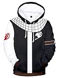 Hifoda Herren Damen Anime Kapuzenpullover mit Fairy Tail 3D Drucken Unisex Trendiges Fantasie Langarm Hoodie (M)