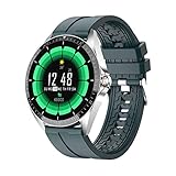 LMGKS Die neue GW16T 3,3 cm (1,3 Zoll) Smartwatch für Herren mit voller Berührung, Sport und Herzfrequenz sowie Schlafüberwachung ist auf die globale Version (für iOS Android)(B)