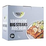 Vantastic foods Big Steaks 500g | Fleischersatz VEGAN | Soja Steaks als Fleischalternative mit Protein | Vegane Schnitzel zum B