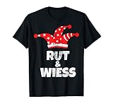 Karneval - Rut un Wiess - vintage look - Rot Weiss Köln T-S