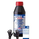 Brünte Feingrip Montagehandschuhe + Original Liqui Moly 500ml Hochleistungs-Getriebeöl (GL3+) SAE 75W-80 4426