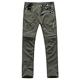 Walkalm Herren Wanderhose Outdoorhose Wasserdicht Arbeitshose Softshellhose Winter W