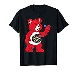 Darts T-Shirt | Teddy mit Dartpfeil 180 Dart Geschenk T-S