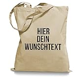 Stoffbeutel Jutebeutel mit Wunschtext/Selber gestalten mit dem Amazon T-Shirt Designer/Beutel Druck/Designertool Tragetasche/Bag/Jutebeutel WM1