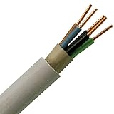 Kopp 153005848 NYM-J 5 x 1,5 mm² Feuchtraum-Kabel, 5 m-Ring