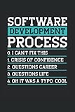 Software Development Process: Programmer Notebook / Journal 6x9 Inches - 100 Lined Pages - Perfect For Coders And Prog