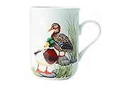 Maxwell & Williams Birds of The World Ente, Geschenkbox, Porzellan, PBW1055 Becher, braun, weiß, 1 Stück (1er Pack)