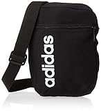 adidas Unisex Linear Core Umhängetasche, Black/Black/White, 16 x 22 x 4