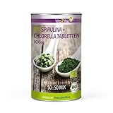 Bio Chlorella + Spirulina Tabletten - 500 Tabletten - Aus Ökologischen Anbau - Rohkost - Algen ohne Zusätze - Premium Q