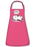 Welfe Fokoladenkekfe 5938 Einhorn Unicorn Unisex Schürze Kochschürze Backschürze Küchenschürze Latzschürze Grillschürze Spruch lustig witzige Geschenke Mama Damen Frauen Pink