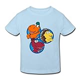 Spreadshirt Der Kleine Drache Kokosnuss mit Matilda und Oskar Kinder Bio-T-Shirt, 98-104, Hellb